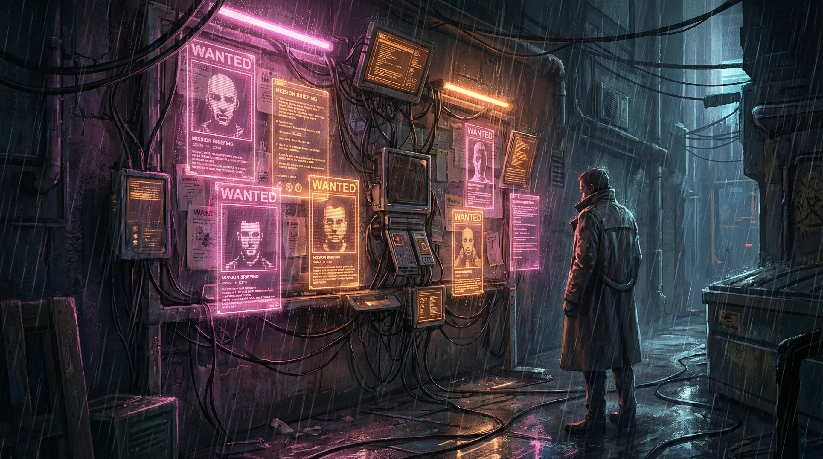 夜之城悬赏任务公告板